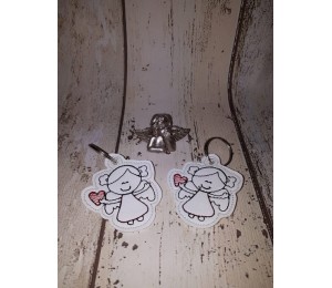 Stickserie Set "Engelchen" mit ITH - Anhänger & Herz